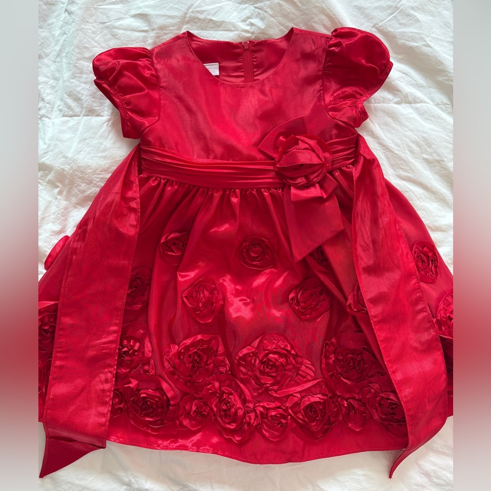 24 mos Bonnie baby formal satin dress